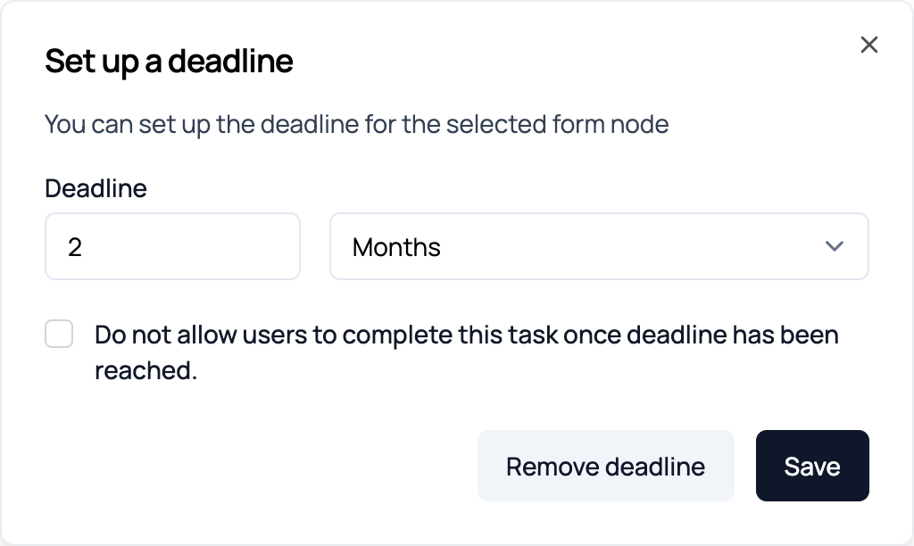 Workflows - Deadlines